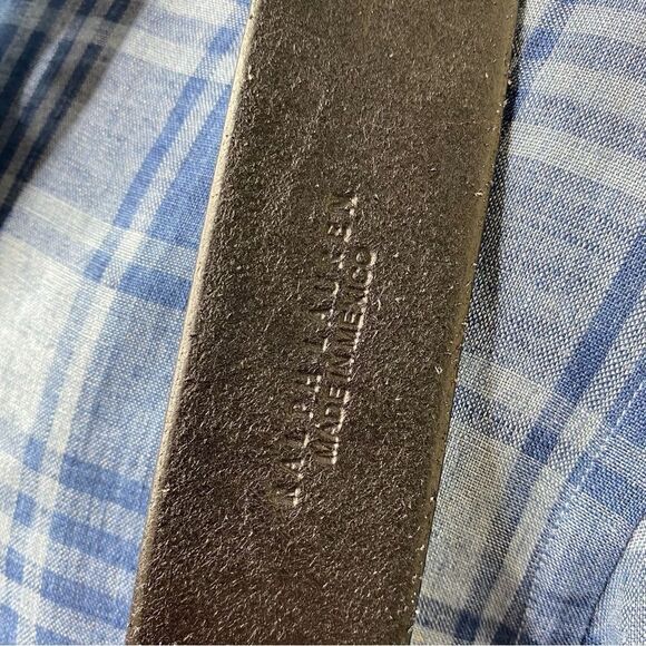 Ralph Lauren NWT 2012 Steer-Head Skull Black Calf Leather Western Tooled Belt - Picture 2 of 8